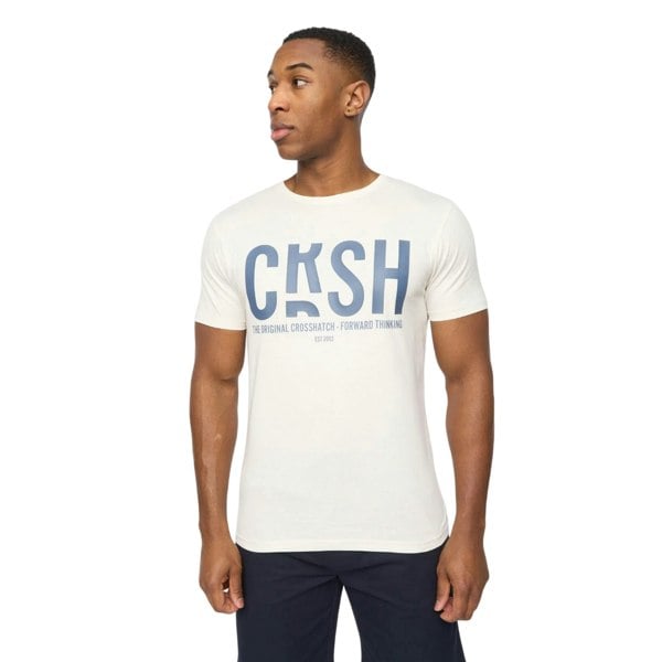Crosshatch Mens Solari T-Shirt - Off White