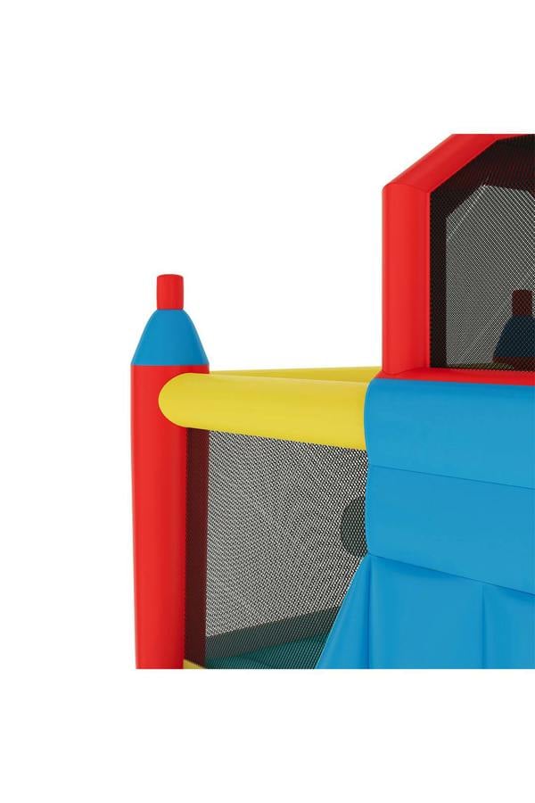 Living and Home Colorful Bouncy Castle with Dual Slides & Windmill Accent