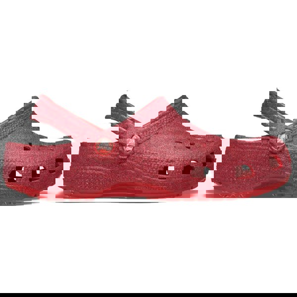 Crocs Classic Glitter Clog Unisex - Cherry Red
