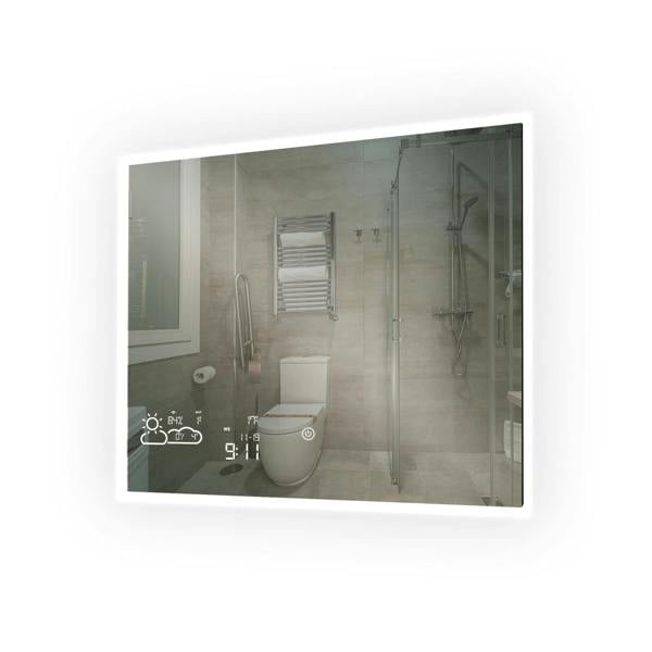 210W LED Backlit Mirrored Infrared Heating Panel - Electric Panel Heater