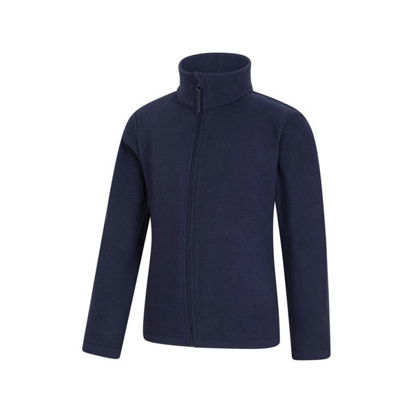 Mountain Warehouse Childrens/Kids Camber II Full Zip Fleece Jacket - Dark Blue