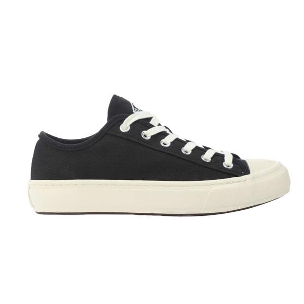 Lacoste Mens Backcourt 2.0 Canvas Low Trainers - Black - 