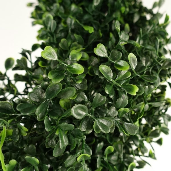 Leaf 120cm Pair of UV Resistant Boxwood Tree Spiral Topiary - 1058 leaves