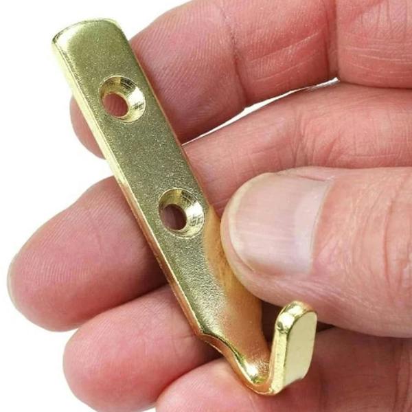 X Brass J Hooks 2pk - One Colour - 