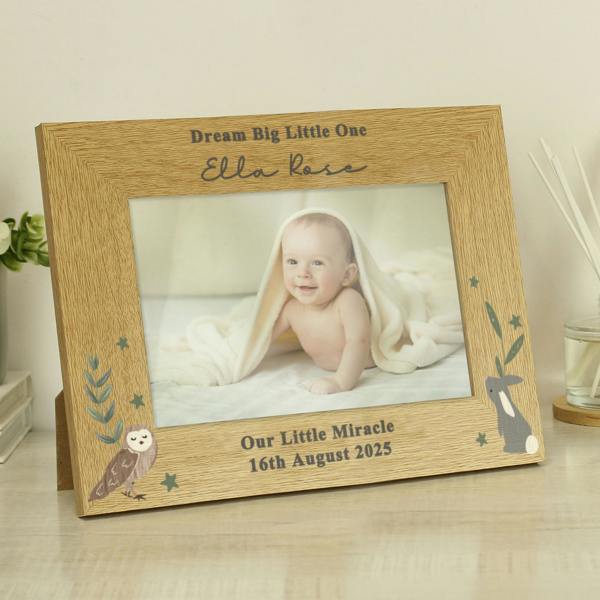 Personalised Woodland Animals Photo Frame - alternative angle