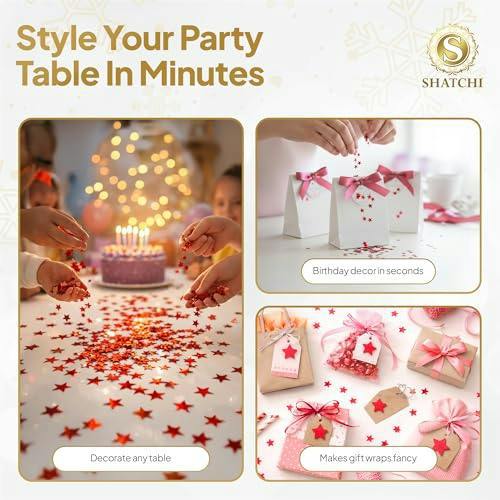 14g Purple Star Confetti Table Scatter for Birthday Parties, Weddings and Festive Events image 8