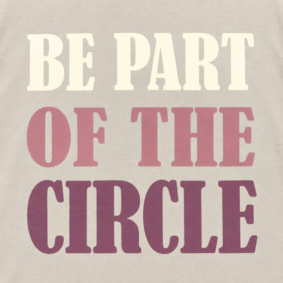 Onomato! Women's 100% Cotton Hoodie Be Part of the Circle Size 2XL Lilac