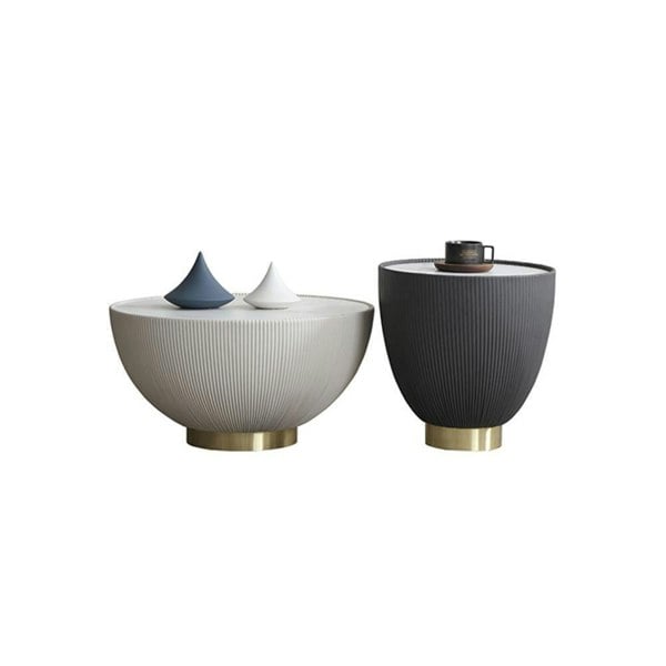 Theo Coffee Table Set, Black And White-Weilai Concept-Weilai Concept