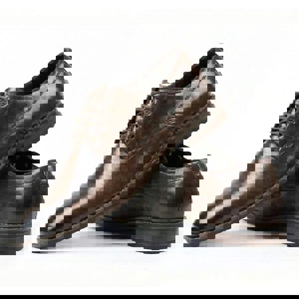 Dolcetto Men’s Classic Plain Toe Lace-Up Derby Shoes