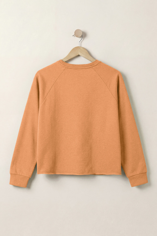 ENORSIA Raw Edge Sweatshirt