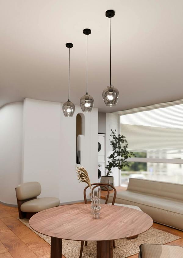 Emibig ISTAR Pendant lamp  1 x E27 Black with Graphite Shade