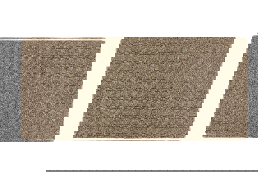 My Mat Sculptured Washable Basket Weave Mink