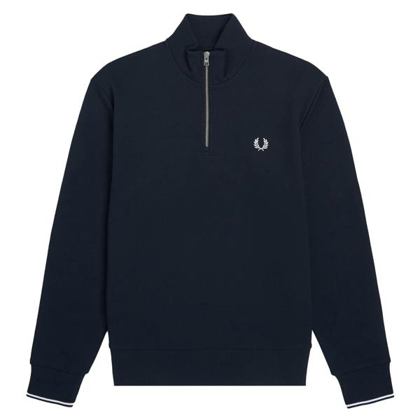 Fred Perry Half Zip Sweatshirt Navy