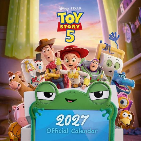Disney Pixar, Toy Story 5 Calendar 2027, Wall Calendars, Month To View, Entertainment, Gift