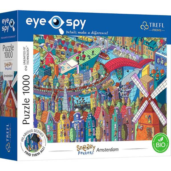 Trefl Sneaky Peekers, Amsterdam, The Netherlands Puzzle - 1000 Pieces