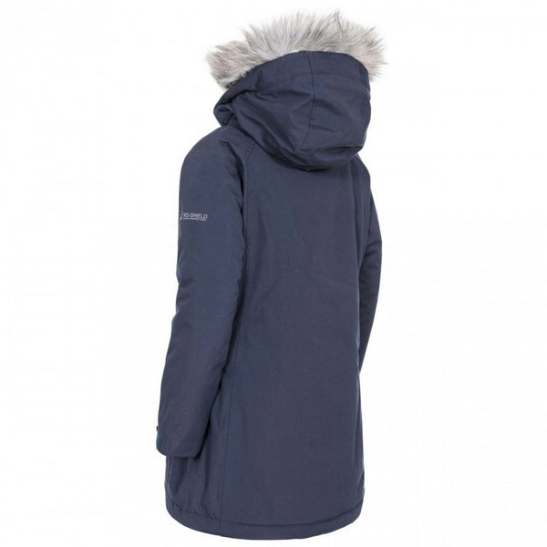 Trespass Childrens Girls Fame Waterproof Parka Jacket - Navy