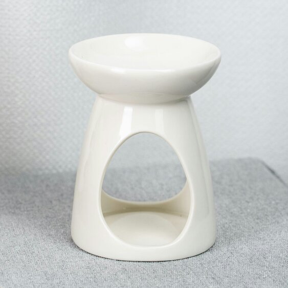 Fosse Living Teardrop Ceramic Wax Melter - White