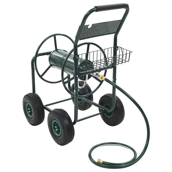 Berkfield Garden Hose Trolley with 1/2" Hose Connector 75 m Steel