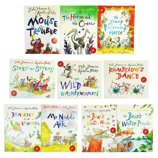 Quentin Blake 10 Picture Book Set 2 The Wild Washerwomen, The Bear's Winter House