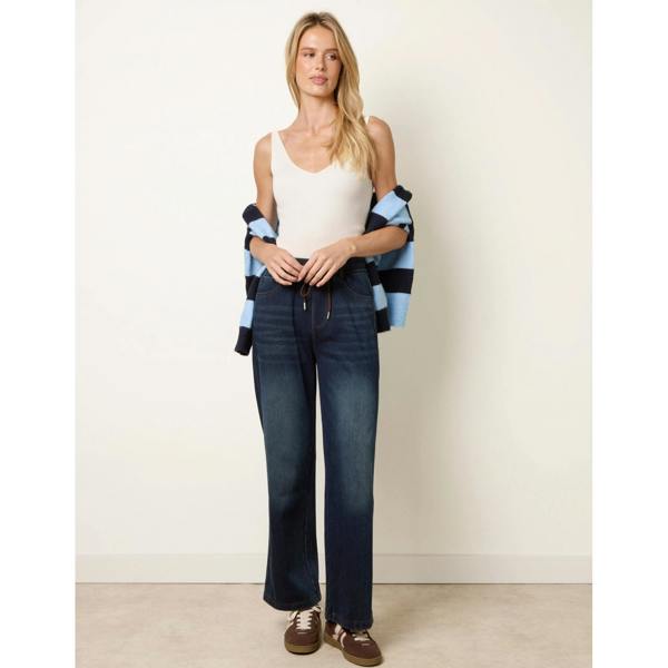 Blue Vanilla Elastic Waist Jeans
