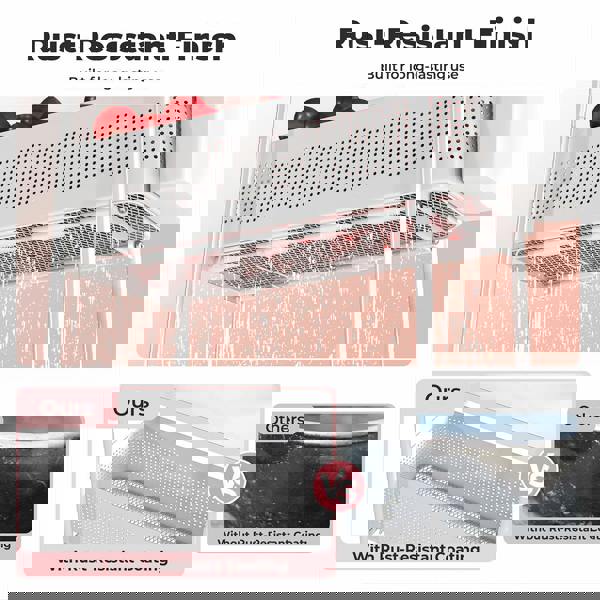 Levede 3 Tier Narrow Trolley Cart on Wheels Pull out and Hanging Storage Basket