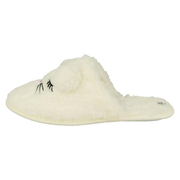 Spot On Ladies Spot On Mouse Detailed Mule Slippers X2116