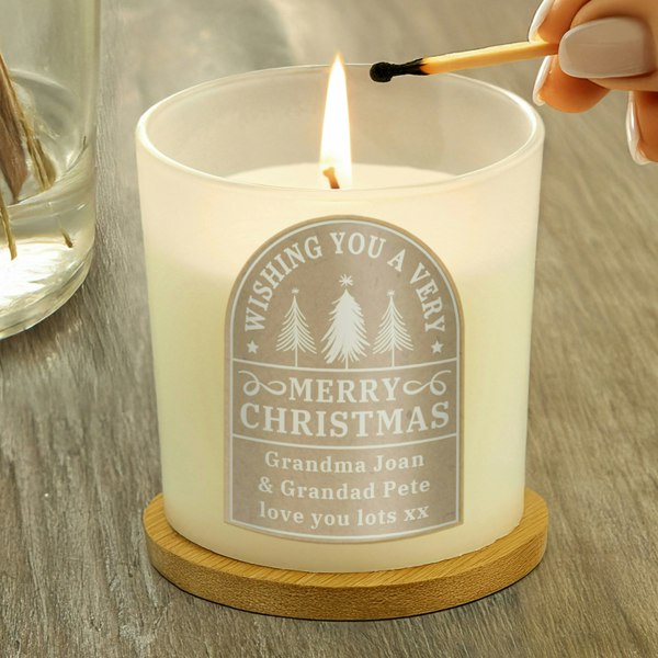 Personalised Memento Company Personalised Christmas Candle Jar