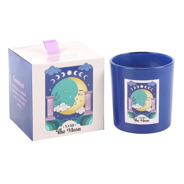 Serano The Moon Amethyst Crystal Chip Candle