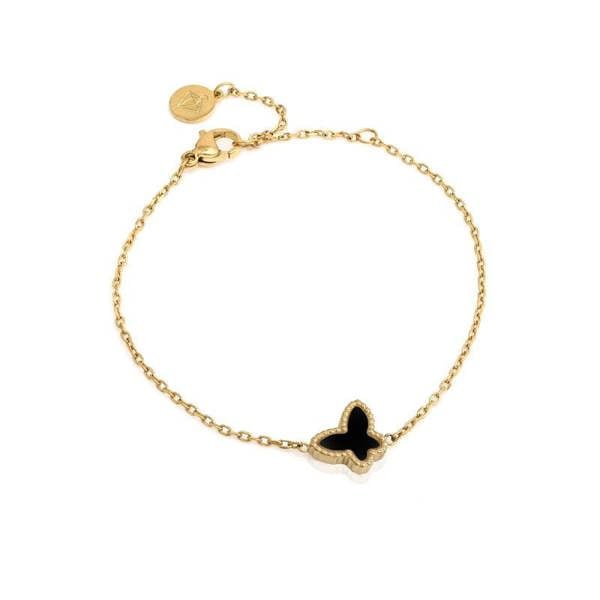 Say It With Children's Reversible Butterfly Bracelet - Black & White