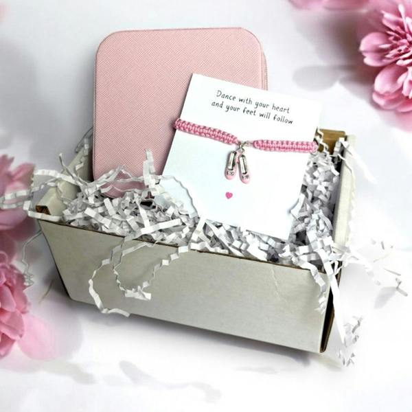 Aye Do Gifts Ballet Shoes Friendship Bracelet & Jewellery Box Gift