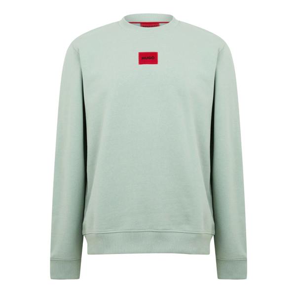 Hugo Mens Diragol Crew Neck Sweatshirt - Pastel Green - 