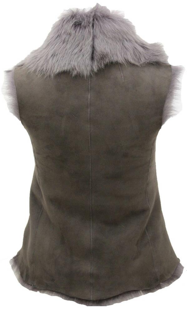 Infinity Leather Women's Toscana Sheepskin Short Gilet-Denver