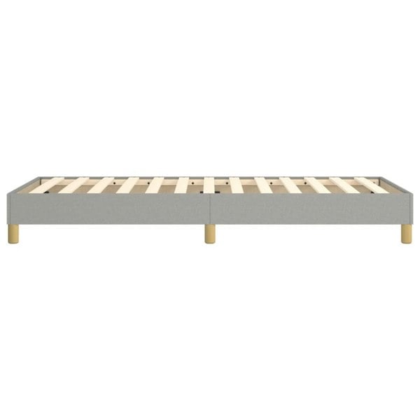 Berkfield Box Spring Bed Frame Light Grey 90x190 cm 3FT Single Fabric