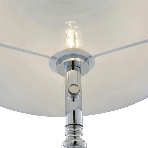 Lustre Polished Chrome LED Rechargeable Floor Lamp