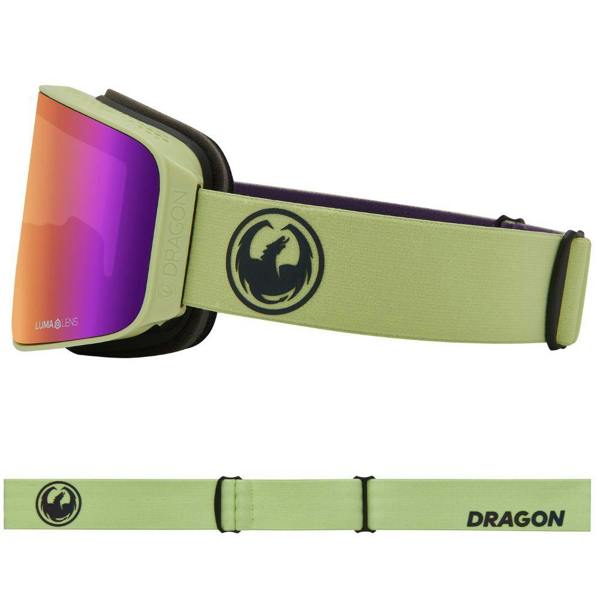 Dragon NFX MAG OTG - Matcha with Lumalens Purple Ionized & Lumalens Midnight Lens