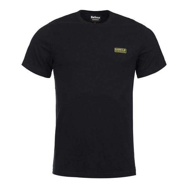 Barbour International Small Logo T-Shirt Black/Yellow