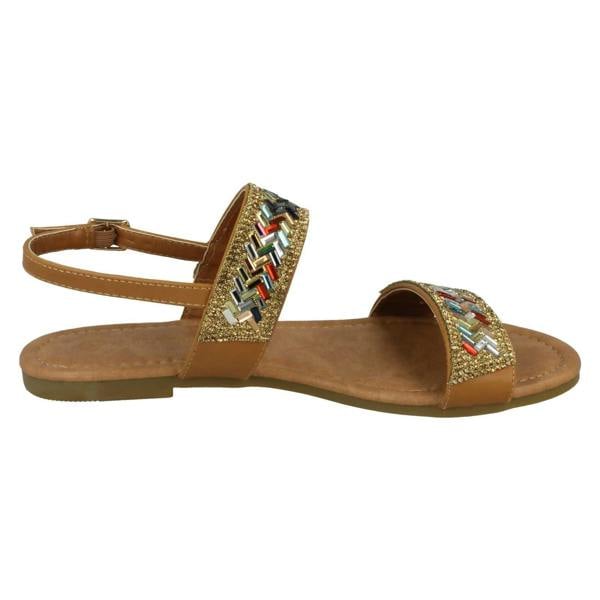 Anne Michelle Ladies Anne Michelle Double Strap Mule Sandals