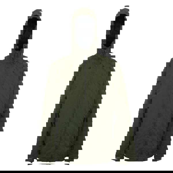 Regatta Mens Insulated Waterproof Jacket - Dark Khaki/Black - 