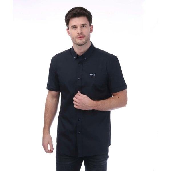Boss Mens Logo Shirt - Dark Blue