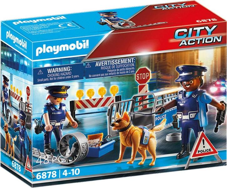 Playmobil Police Roadblock - 6878 Playset