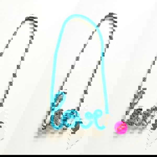 Turquoise Love Word Necklace