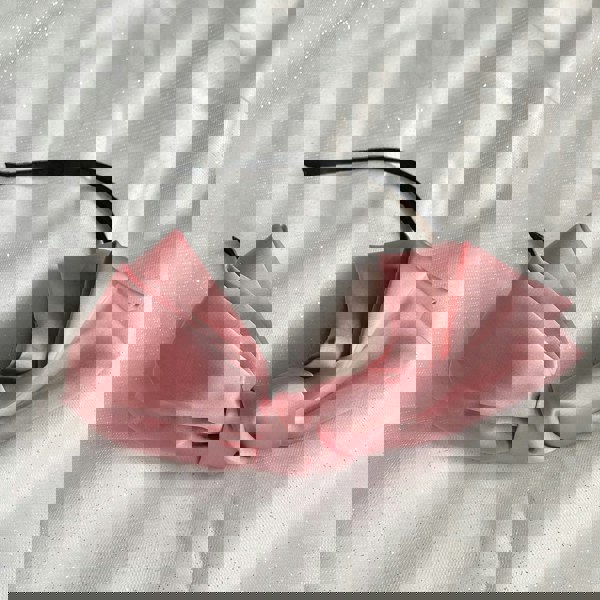 pink fascinator bow headband hair band