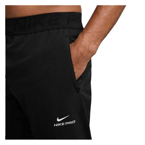 Nike Mens Pro Dri-FIT Jogging Bottoms - Black/White - 
