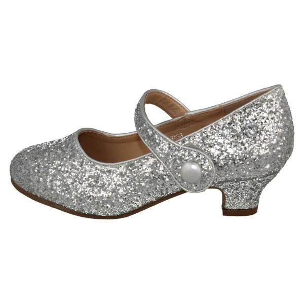 Spot On Girls Spot On kitten Heel Ankle Strap Party Shoes H3089