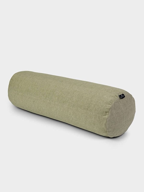 Yoga Studio Organic Buckwheat Two Toned Meditation Bolster Cushion