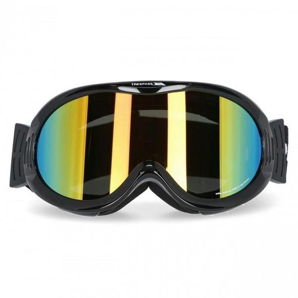 Trespass Adults Unisex Vickers Double Lens Snow Sport Ski Goggles - Black - 
