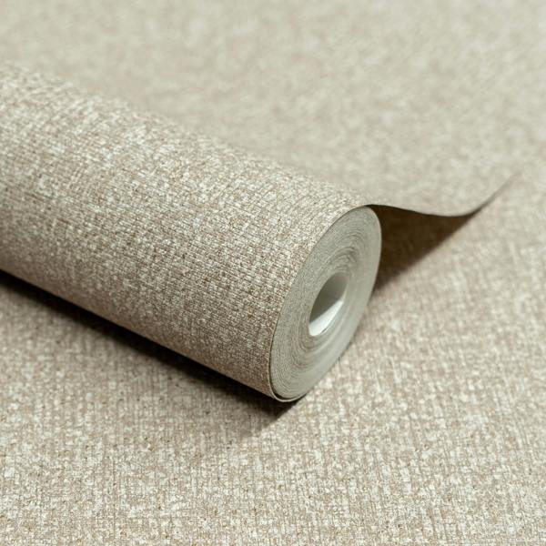 Grandeco Boutique Monroy Semi Plain Effect Luxury Weight Embossed Wallpaper,  Taupe