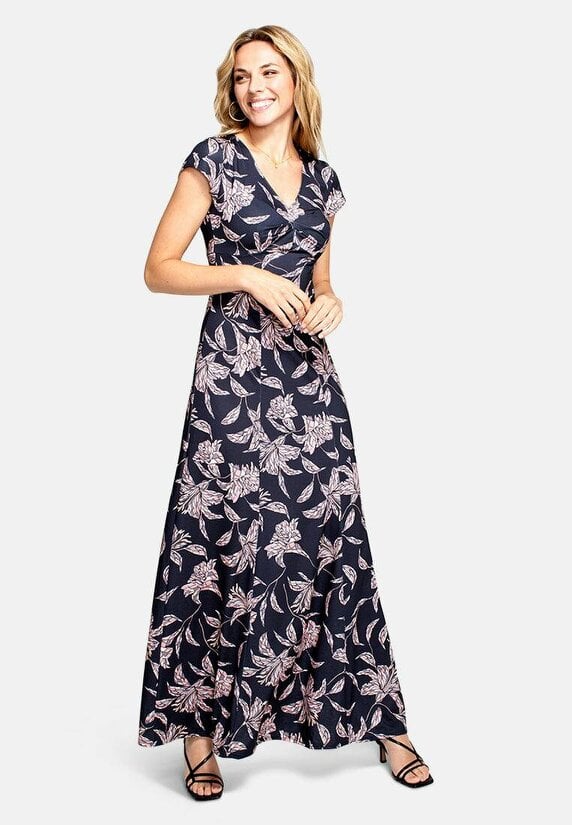 HotSquash Cap Sleeve Jersey Maxi Dress