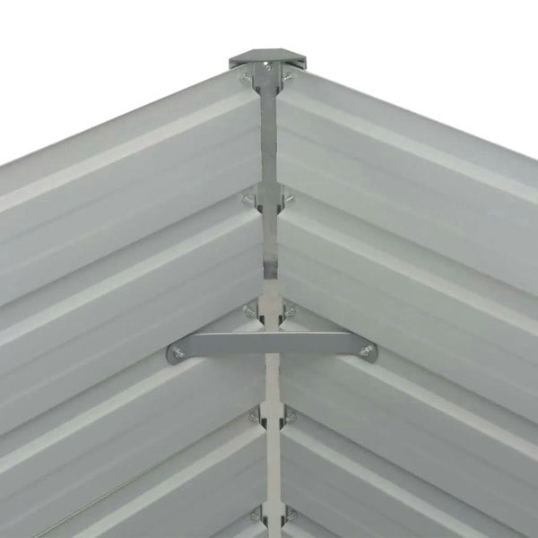 Berkfield Raised Garden Bed Anthracite 160x80x77 cm Galvanised Steel