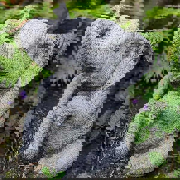 Stunning Trunk-Up Large Elephant Garden Ornament